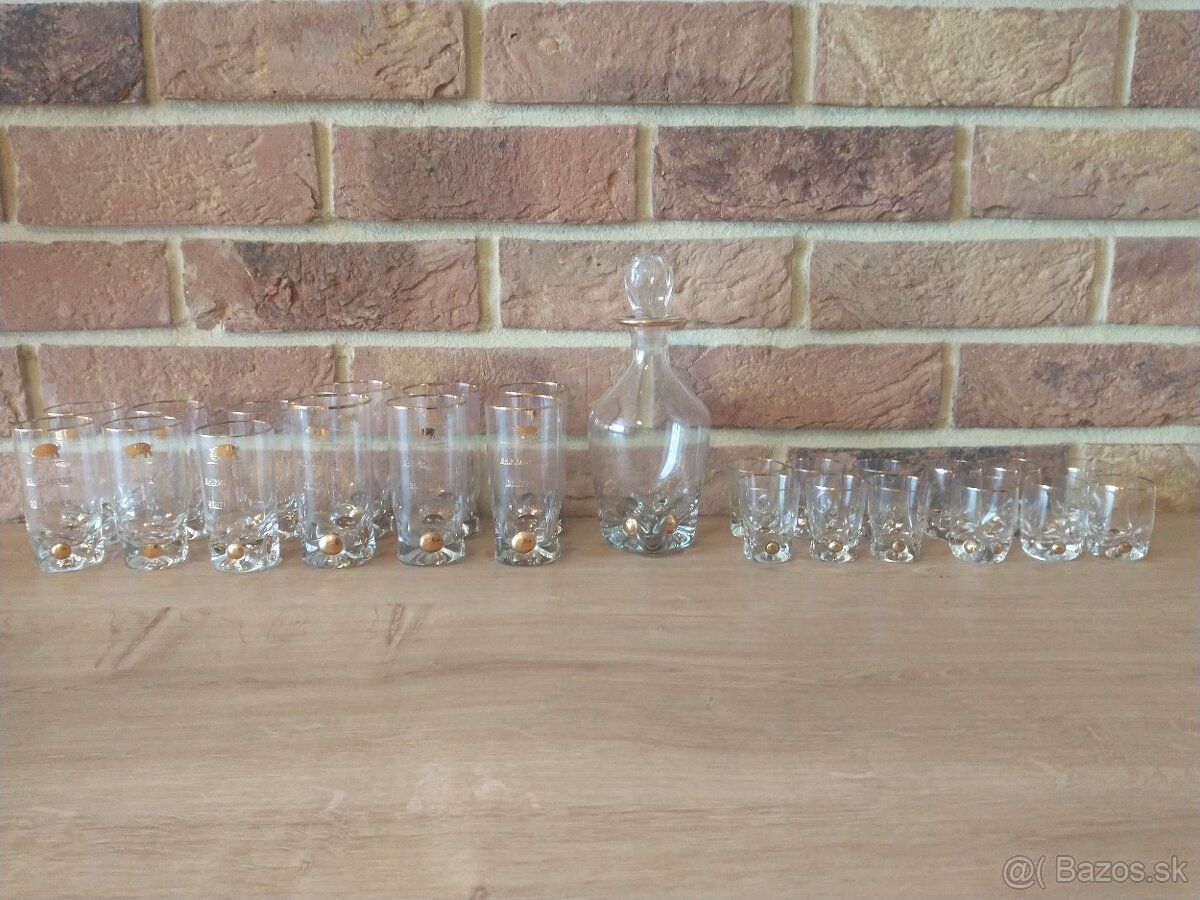 poháre zlatý jano,zlatá zuzana, karafa, džbán, nádoba na ľad - 12