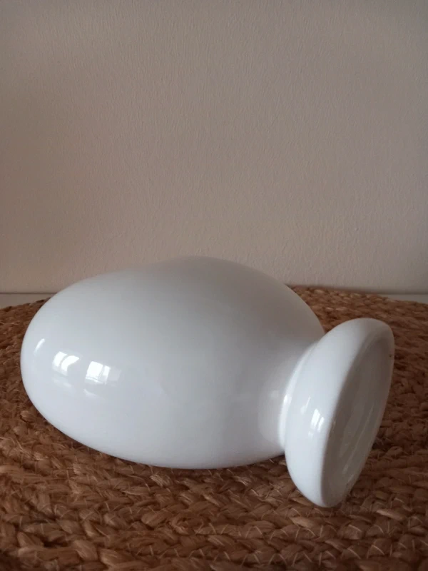 Biela keramická váza v tvare srdca 15x13x8 cm - 12