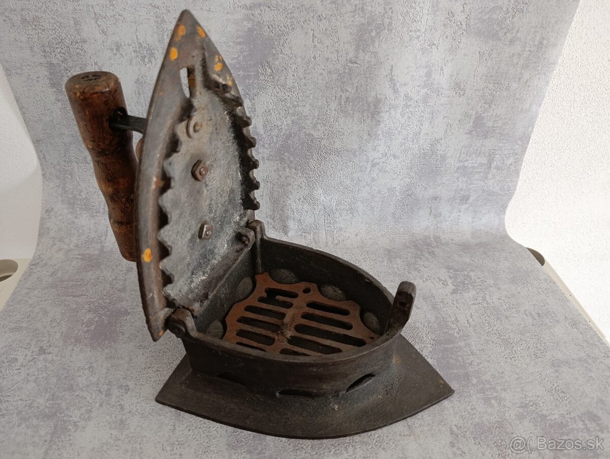 Atypická stará velká žehlička BAWEJA TESTED - 12