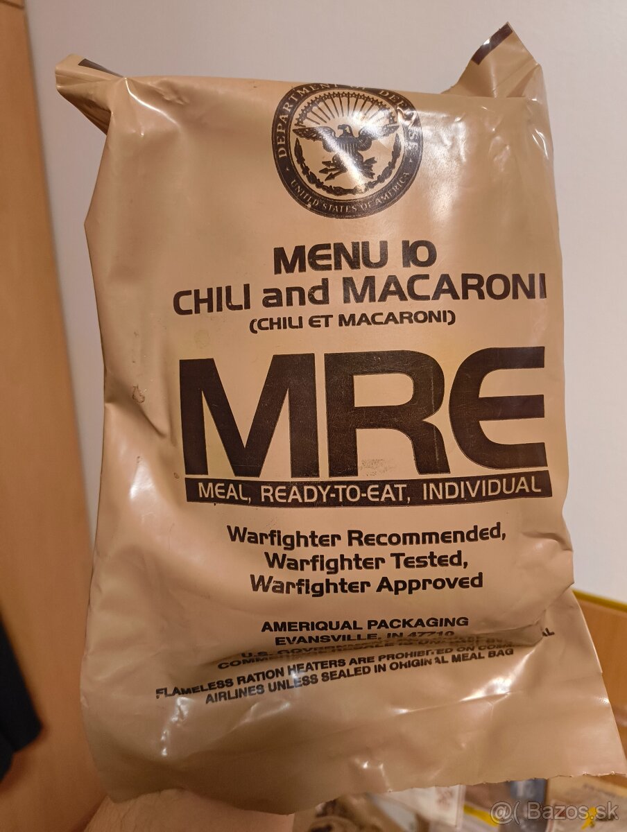 MRE Americkej Armády rôzne menu - 12