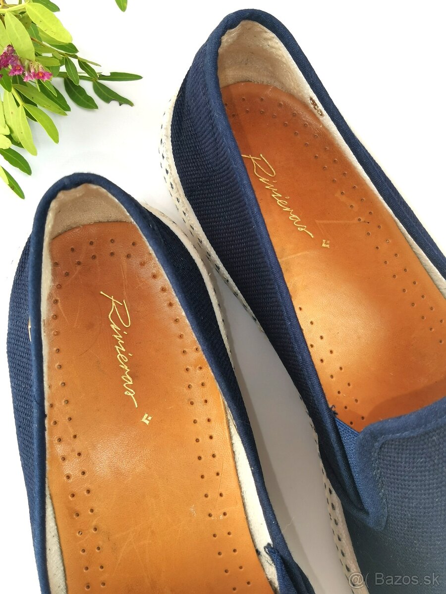 RIVIERAS - luxusné pánske mokasíny/prezuvky - veľkosť 46 - 12