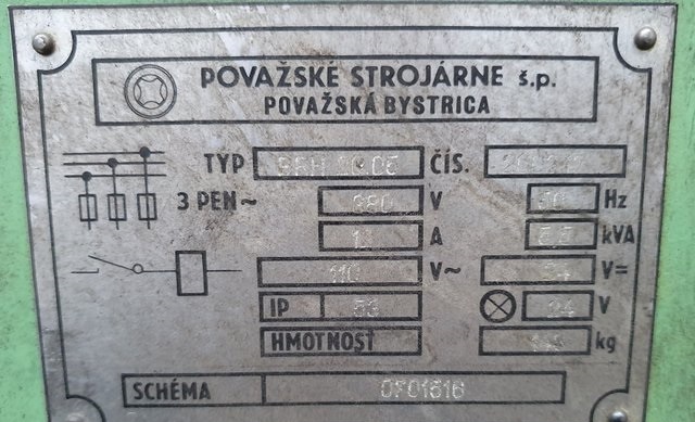 Bruska rovinná vodorovná BRH 20.05 - 12