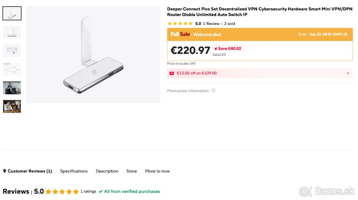 HW VPN - Deeper Connect Pico spolu s Deeper Connect WiFi Ad. - 12