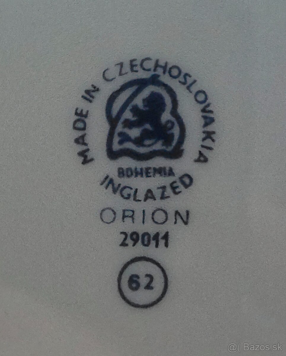 Bohemia Orion - nová keramická súprava, pôvodný originál - 12