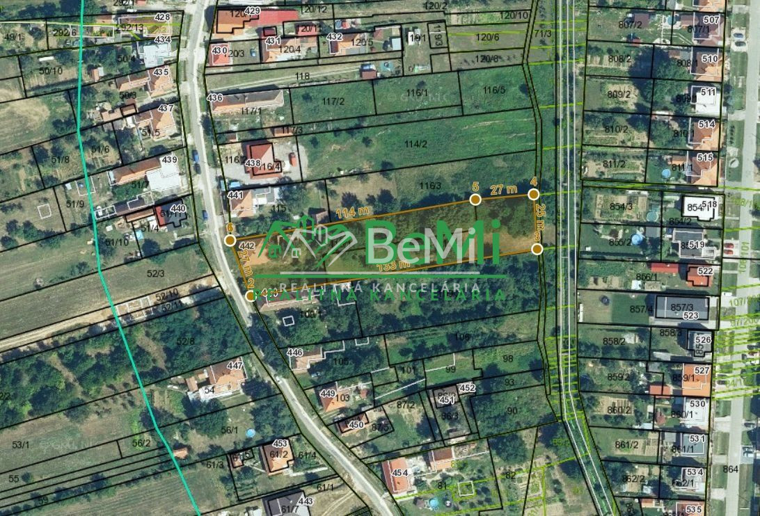Pozemok v obci Sľažany 3 595 m2 intravilán ID 558-14-MIG - 12