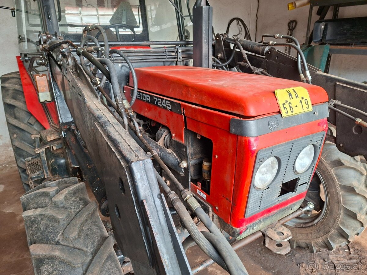 ZETOR 7245 4X4 + ČELNÍ NAKLADAČ - 12