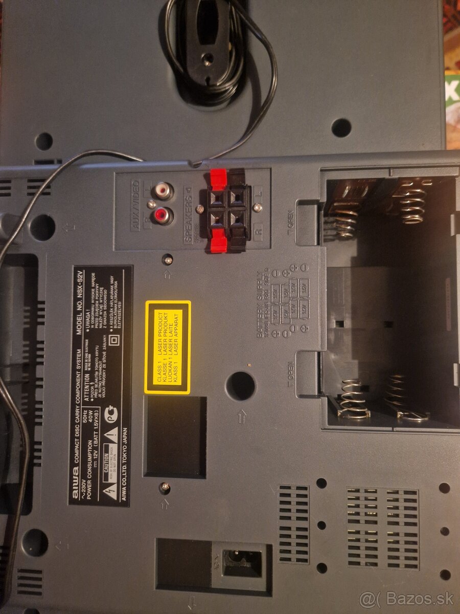 Prenosné rádio veža AIWA 230v 12v Autoberia aj Baterky - 12