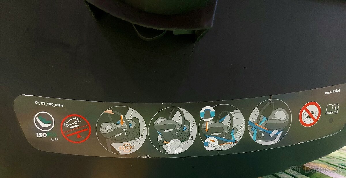 Cybex Aton M + zrkadlo + merino vložka - 12