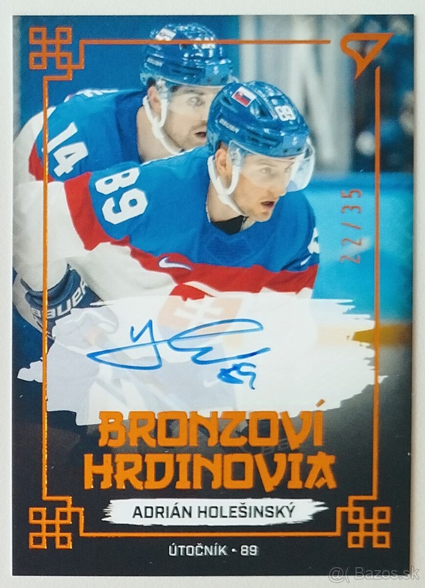 Hokejové kartičky HS 2022 BRONZOVÍ HRDINOVIA BLACK AUTO /35 - 12
