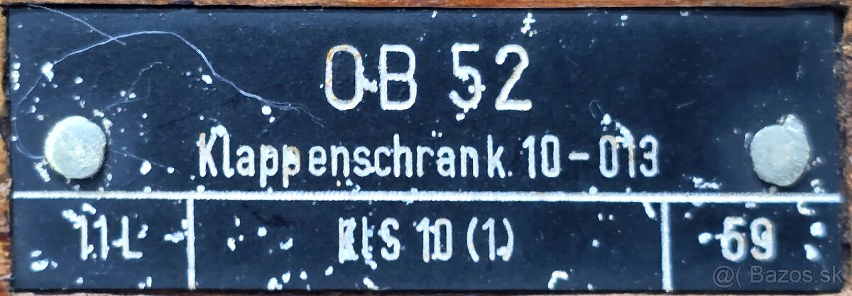 polní telefonní 》Klappenschrank 10 OB 52 + Amtszusatz OB 52 - 12
