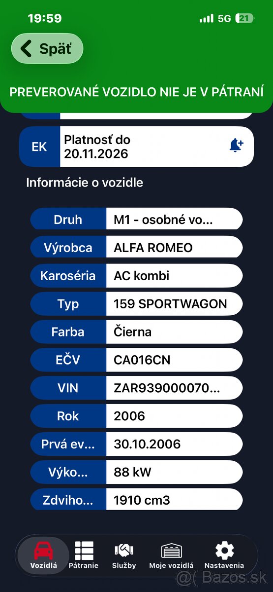 Alfa Romeo combi 1.9 88kw - 12