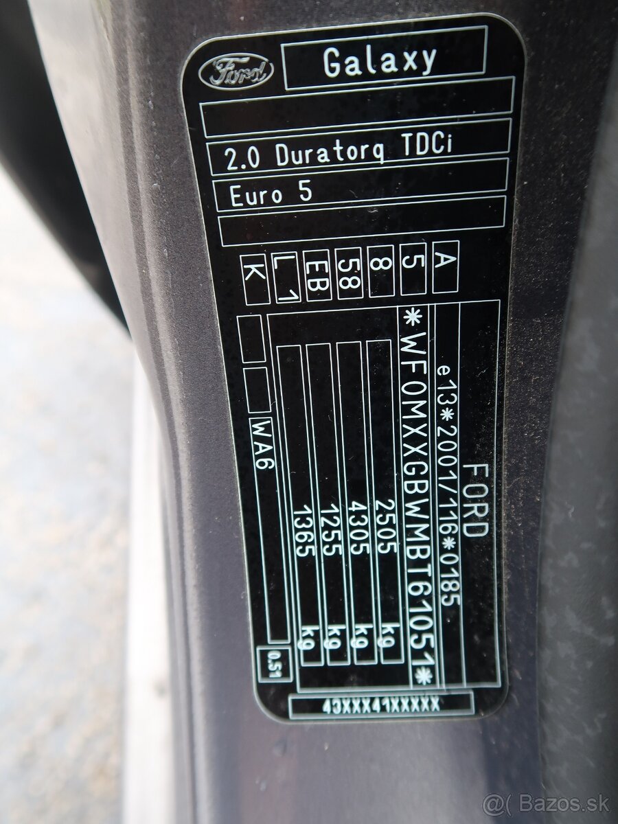 Ford Galaxy Titanum 2.0TDCi,120KW - 12