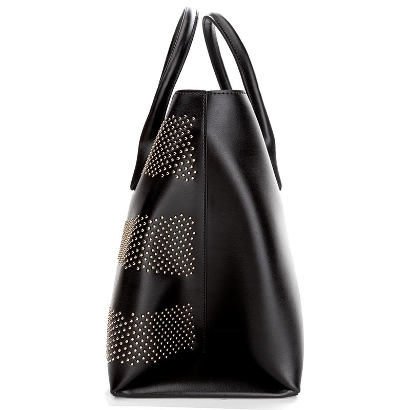 čierna kožená kabelka cavalli class - nová - 12