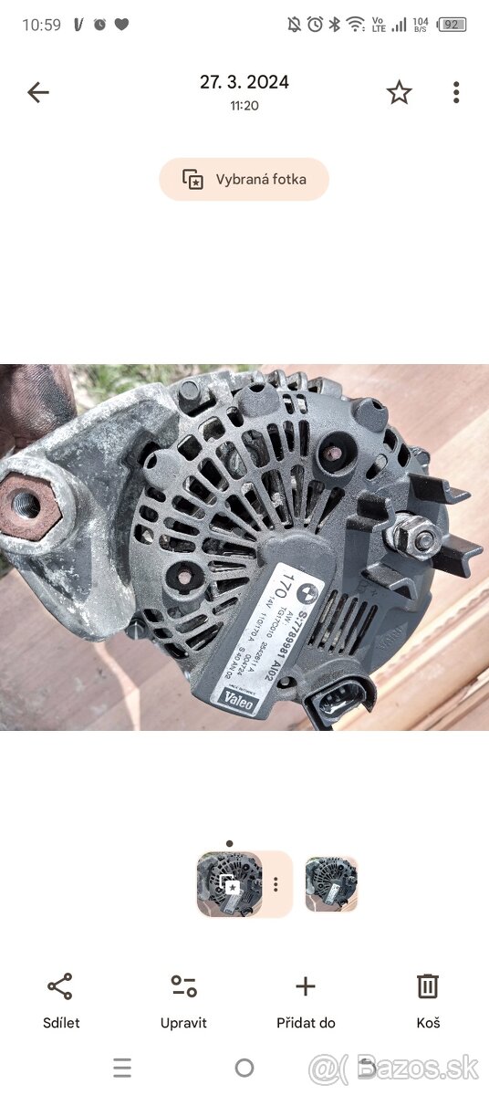 BMW e65 730d M57N diely. Na motor - 12