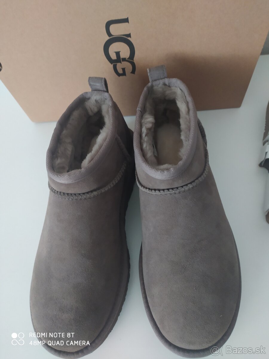 Ugg Classic ultra mini dámske kožené čižmy - 12