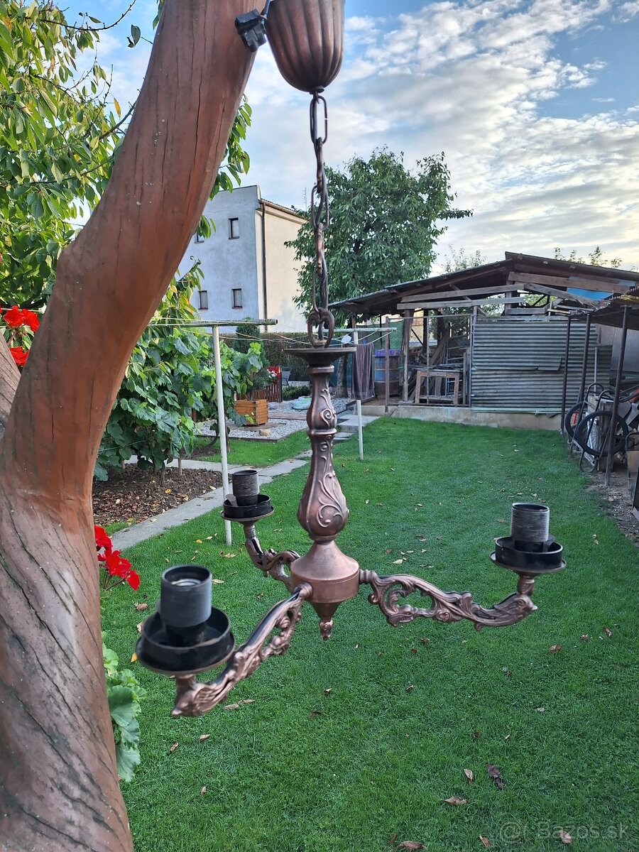 Starý medený luster - 12