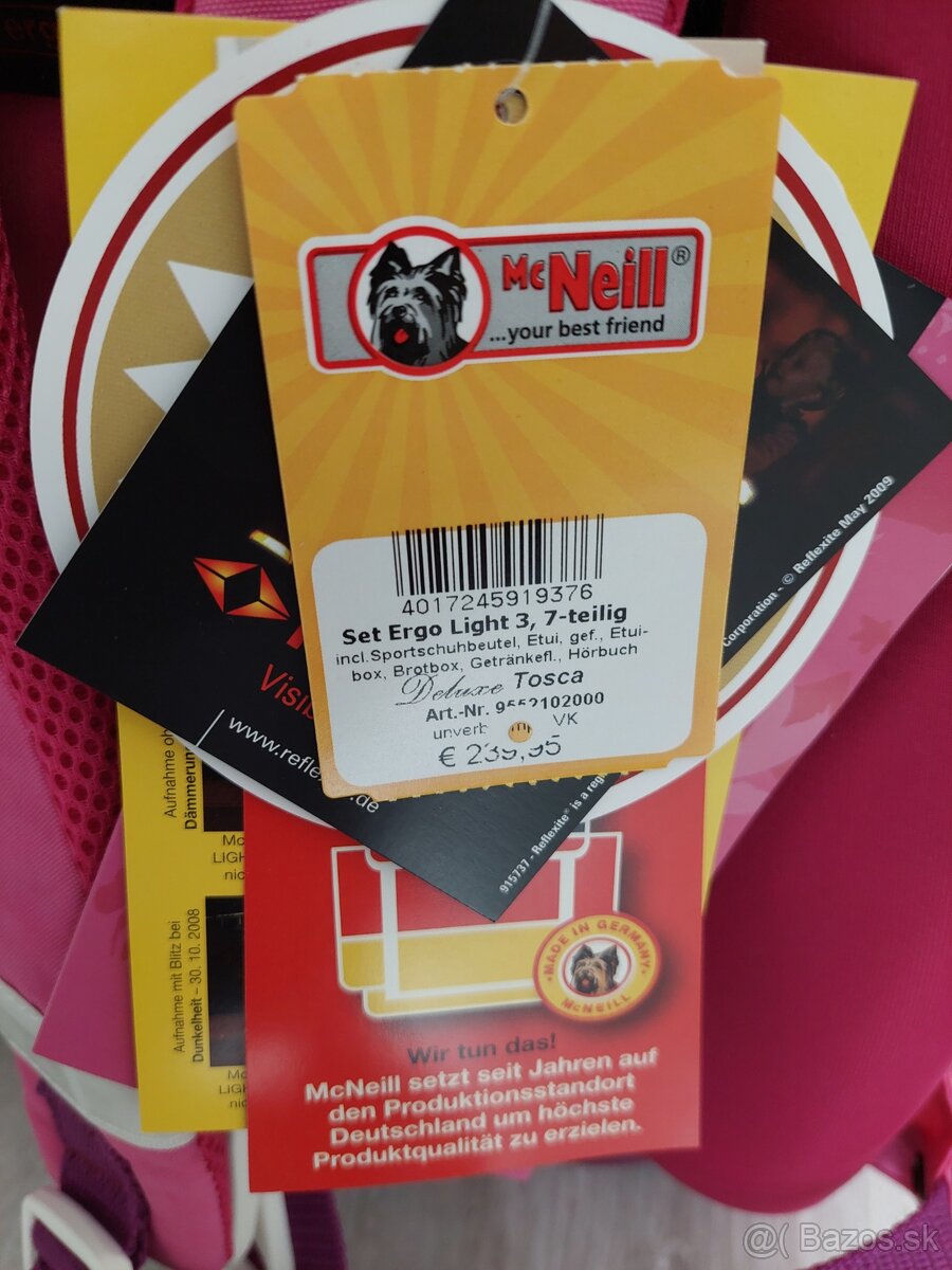 Školská taška Mc Neill Ergo Light3 (7-dielny set) Tosca - 12