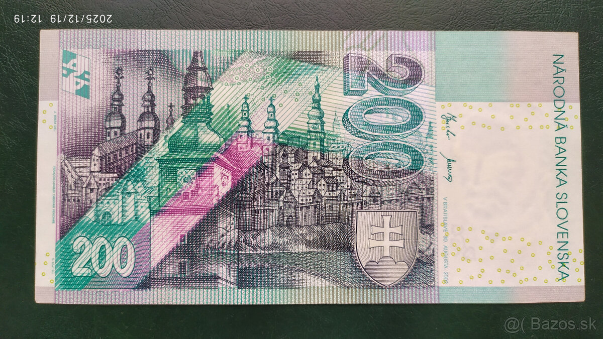Bankovky 200 Sk s. E 1995, 1999 a 2002 - 12