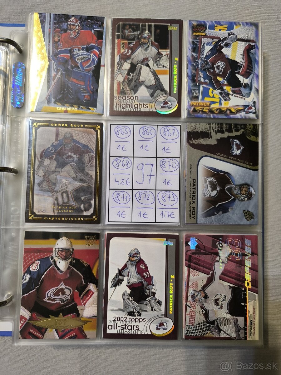 Hokejové kartičky - Patrick Roy 4 - 12