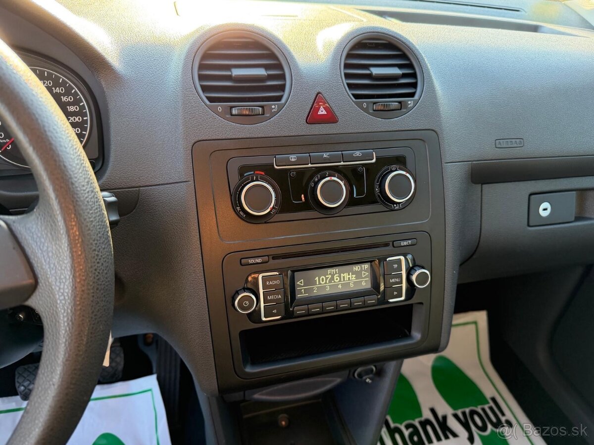 VW CADDY 1,6 MPI BEN/LPG - 75 kW, TOP KM - 12