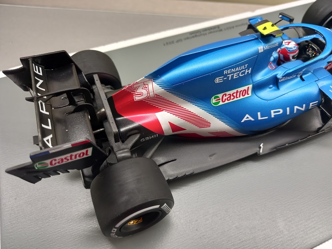 F1 ALPINE A521 ESTEBAN OCON VÍTĚZ GP MAĎARSKA 2021 SPARK - 12