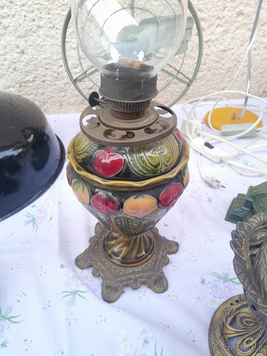 Historická petrolejová,elektrická,retro vetilátor. - 12