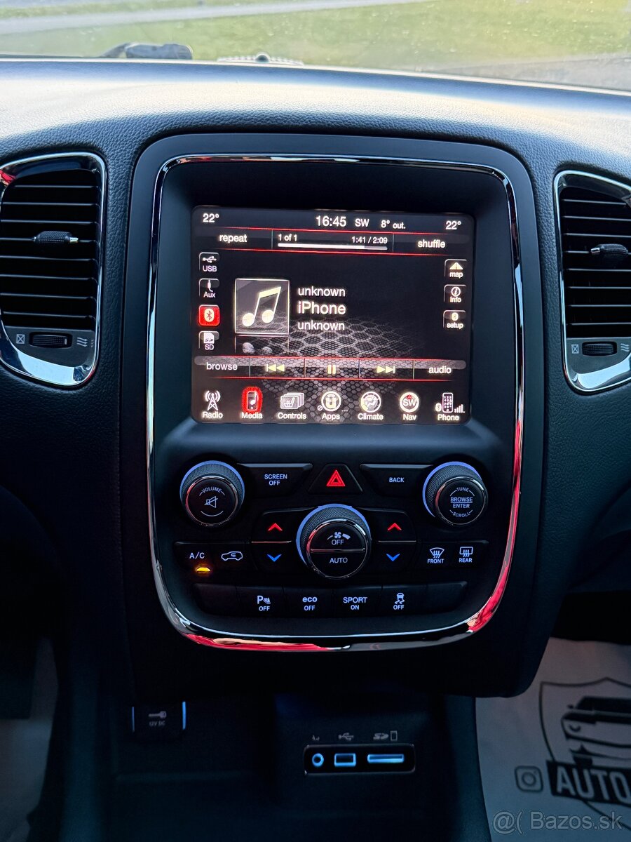 Dodge Durango R/T 5.7 V8 HEMI—2016–4x4–kůže—117.000km— - 12