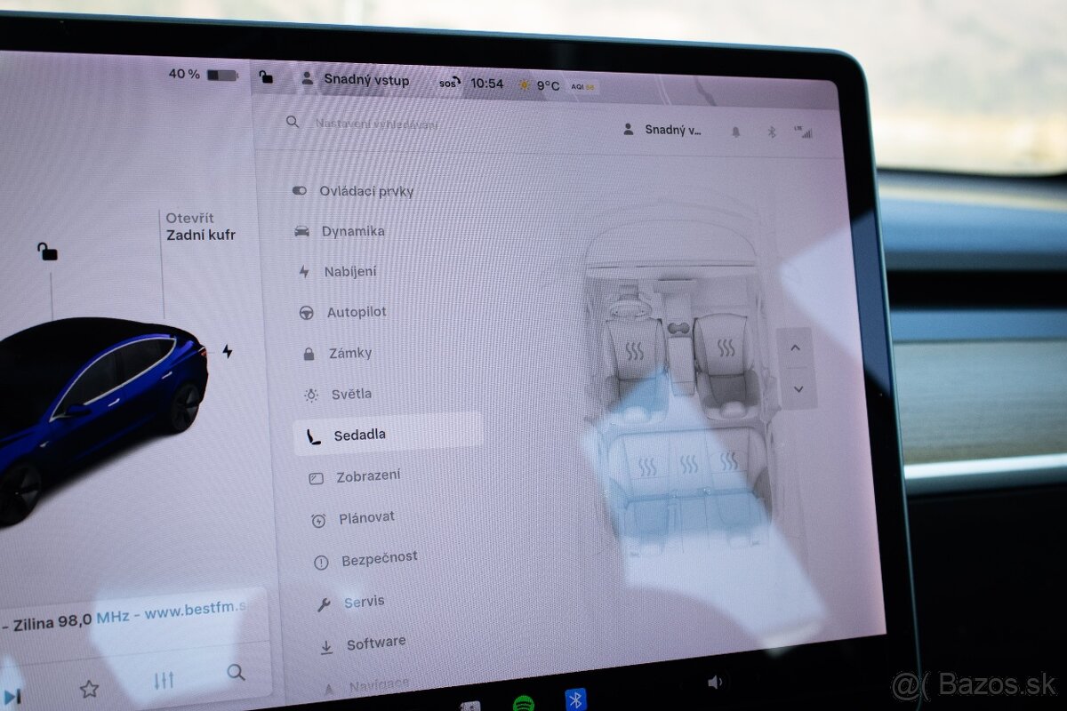 Tesla 3 Long Range, Premium Sound, Ťažné, Deep Blue Met, DPH - 12