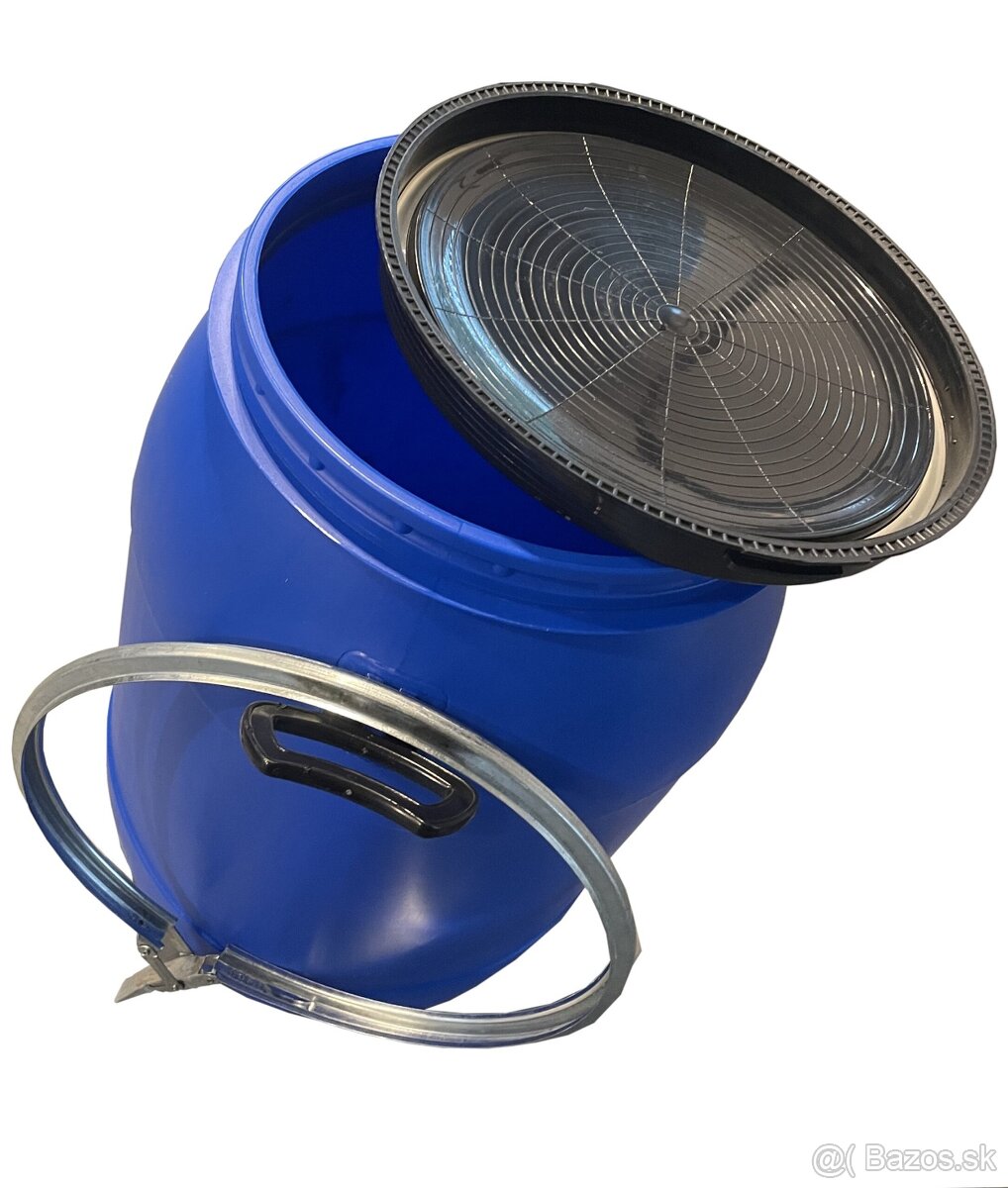 Predám potravinárske 80l plastové sudy - 12