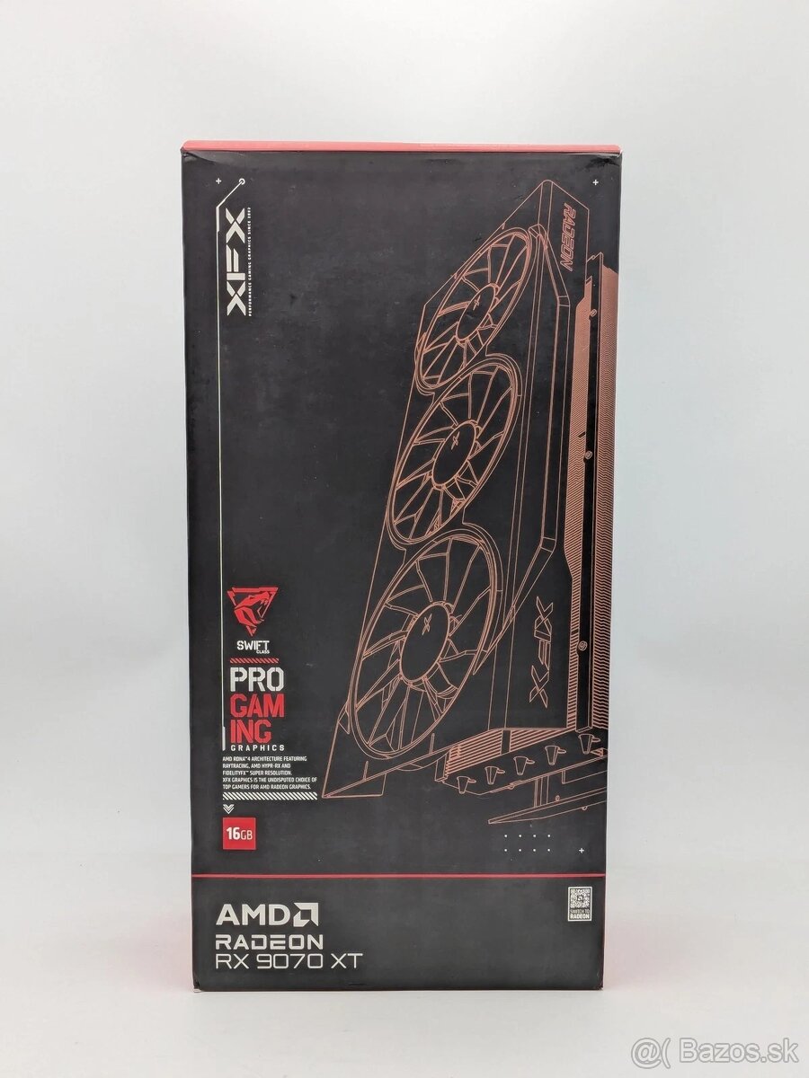 Nová GPU XFX Swift Radeon RX 9070 XT 16GB GDDR6 - 12