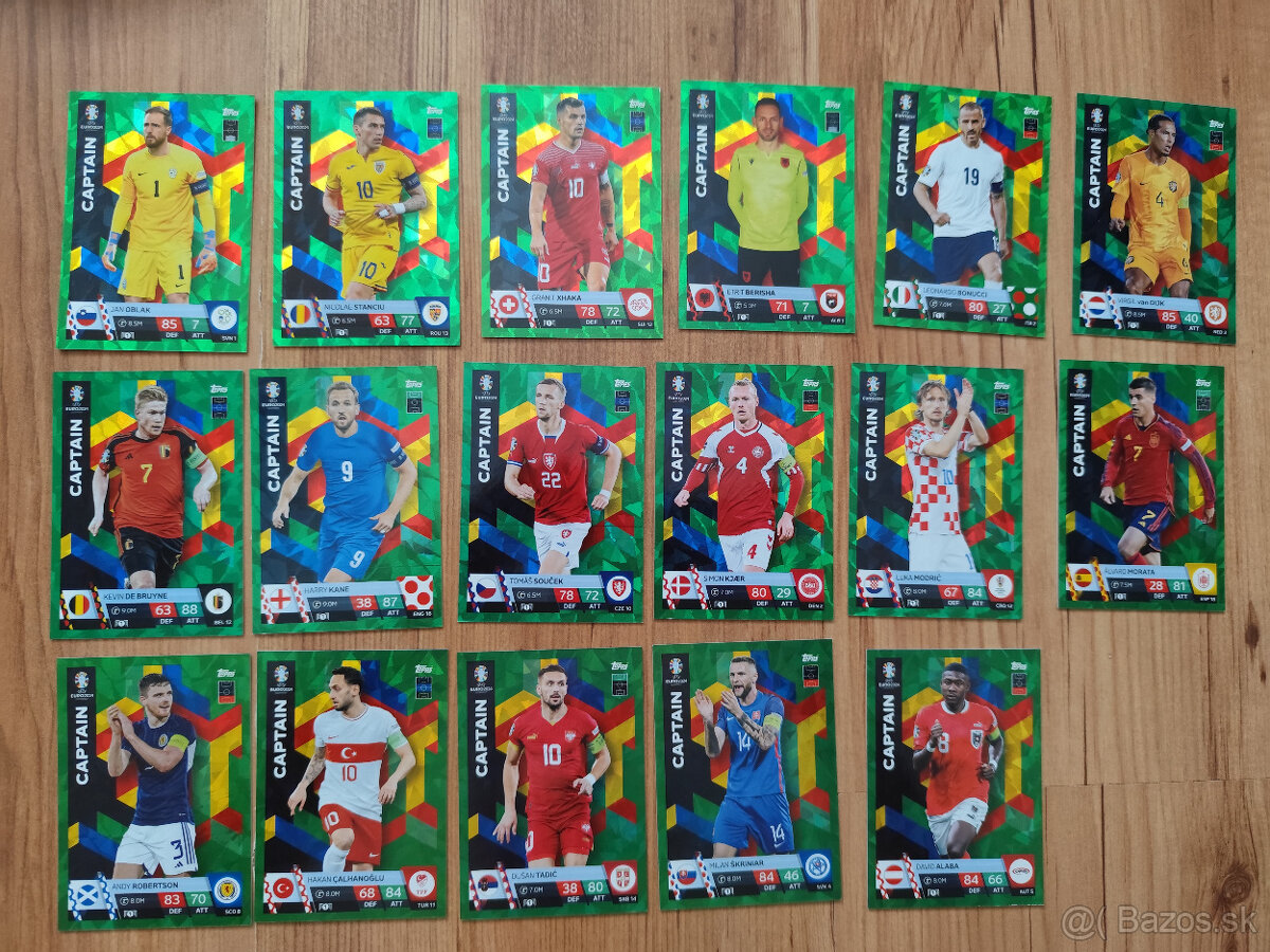 Euro 2024 Futbalové kartičky Match Attax - Paralelky - 12