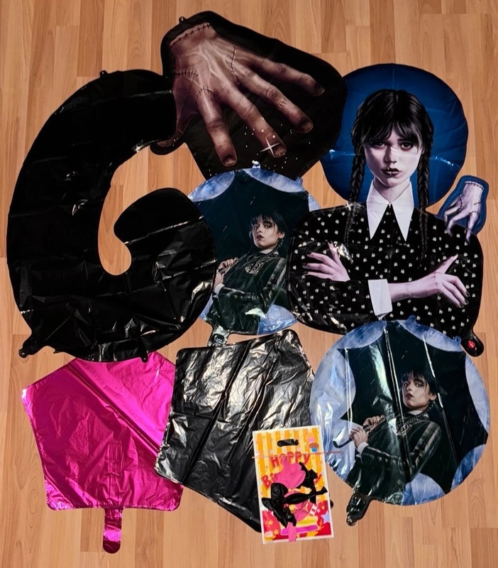 Nové balóny Wednesday Addams 75cm, vec 53cm - AŽ 15/16/17 ku - 12