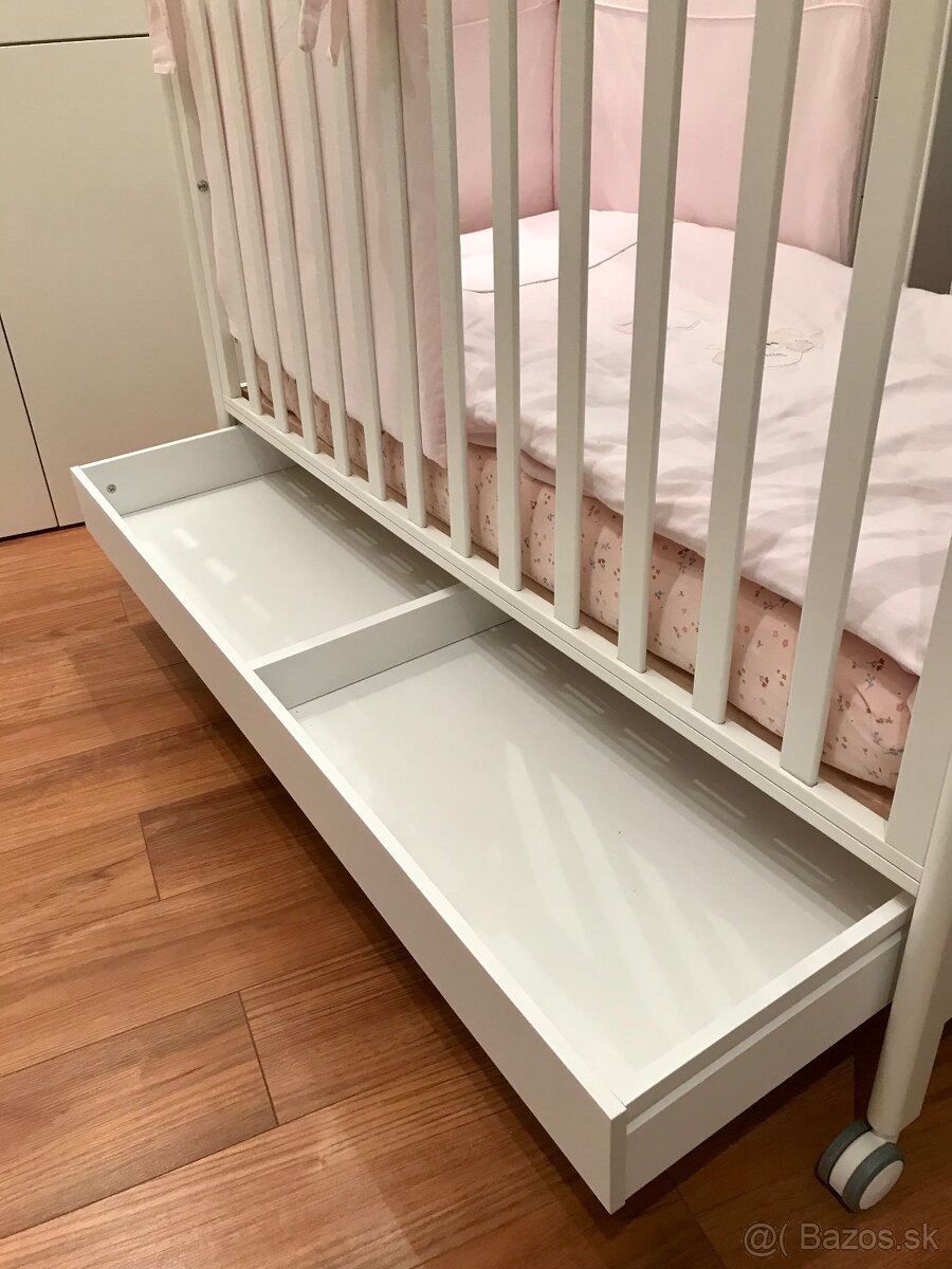 Detská postielka Nanan Puccio ružová - 12