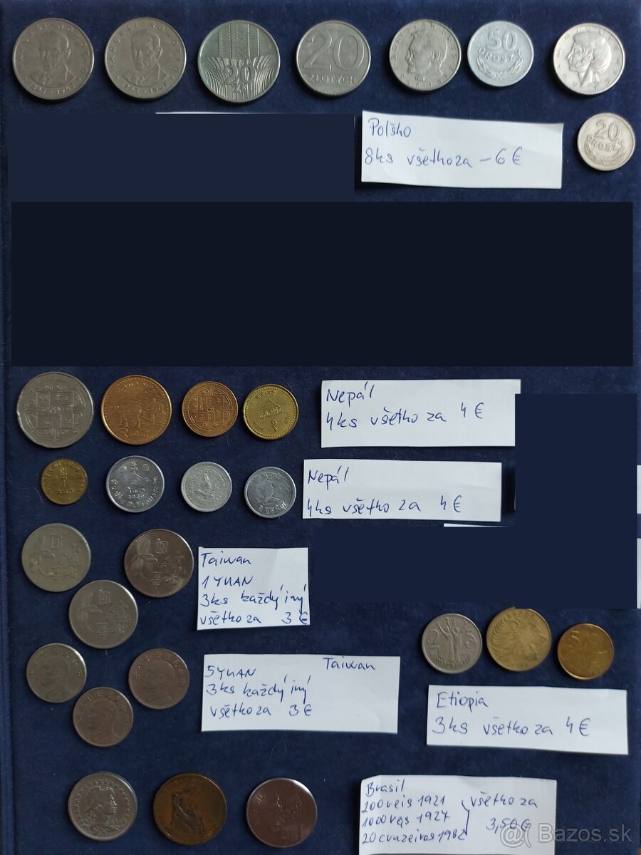 Zbierka mincí - rôzne SVET + Rakúsko numizmatika (doplnené) - 12