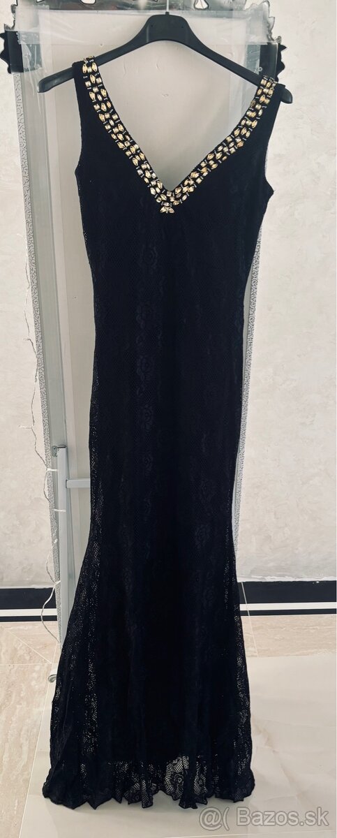 Damske spoločenske šaty čierne - 12