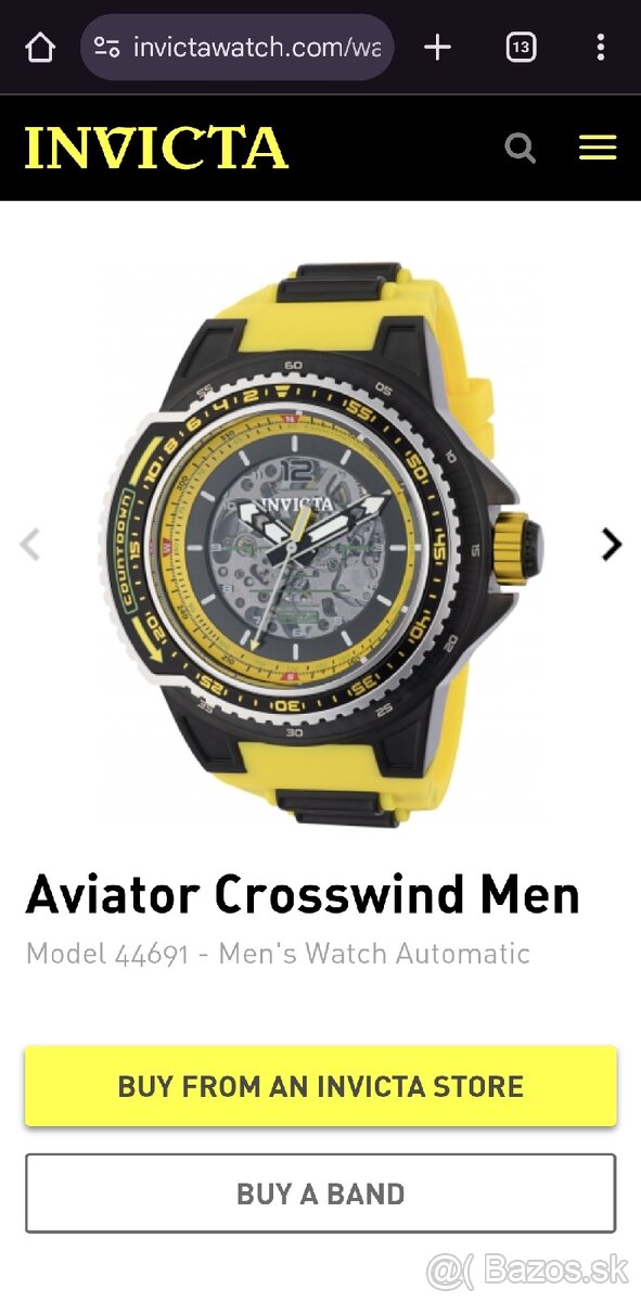 INVICTA AVIATOR AUTOMAT Crosswind - 12