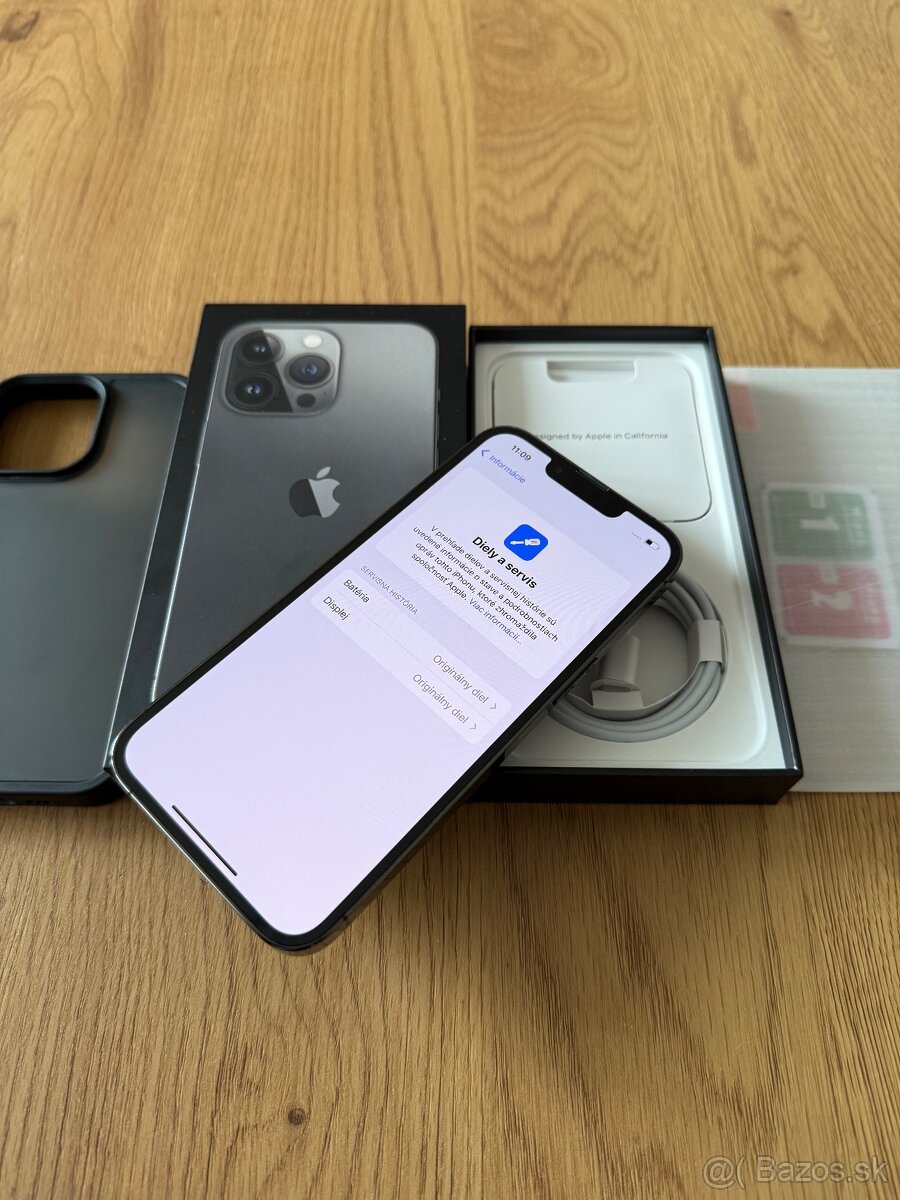 iPhone 13 Pro 256 gb Graphite - komplet príslušenstvo,zaruka - 12