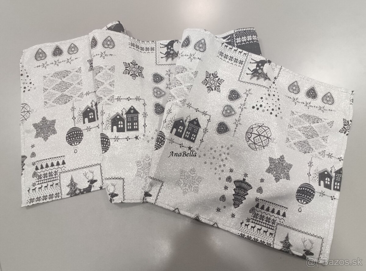 Vianočné prestieranie, štóly - 12