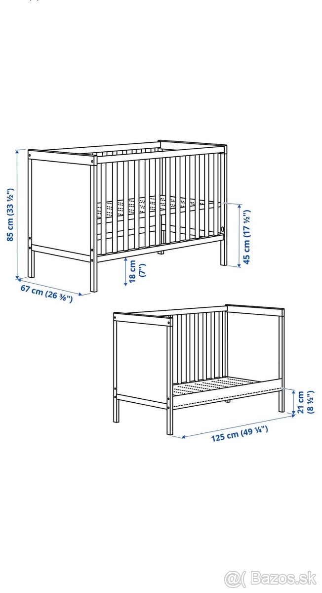 Detská postieľka SUNDVIK (IKEA) - 12
