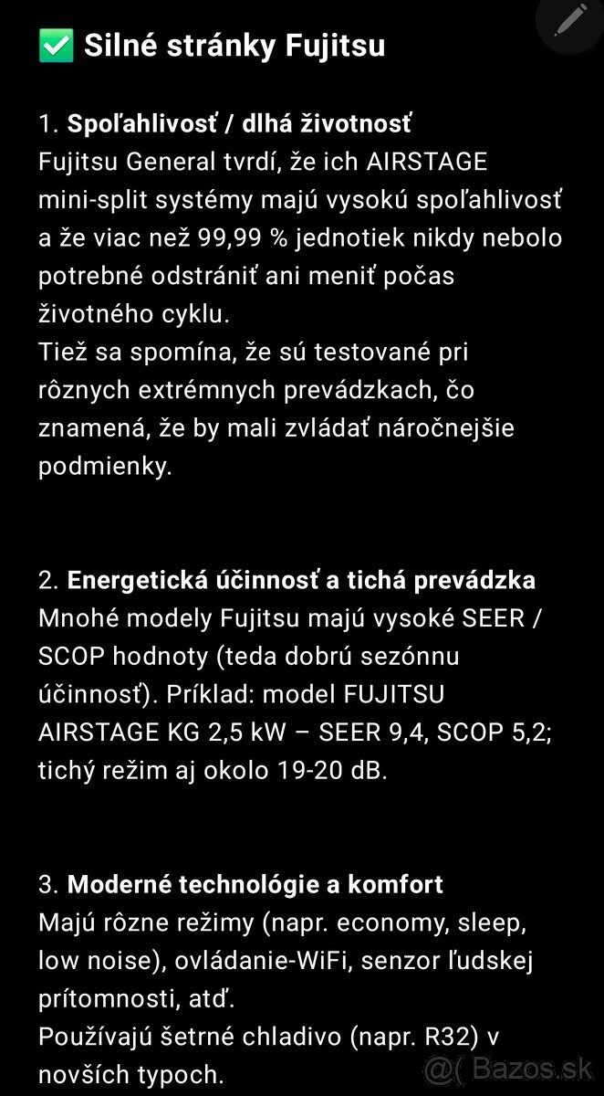 Japonská klimatizácia FUJITSU inverter - 12