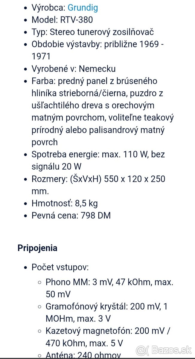 Vintage Grundig RTV 380 Receiver - 12