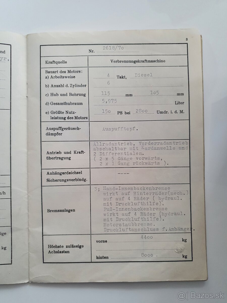 Predam STEYR 680 4X4 6,0 TD - 12