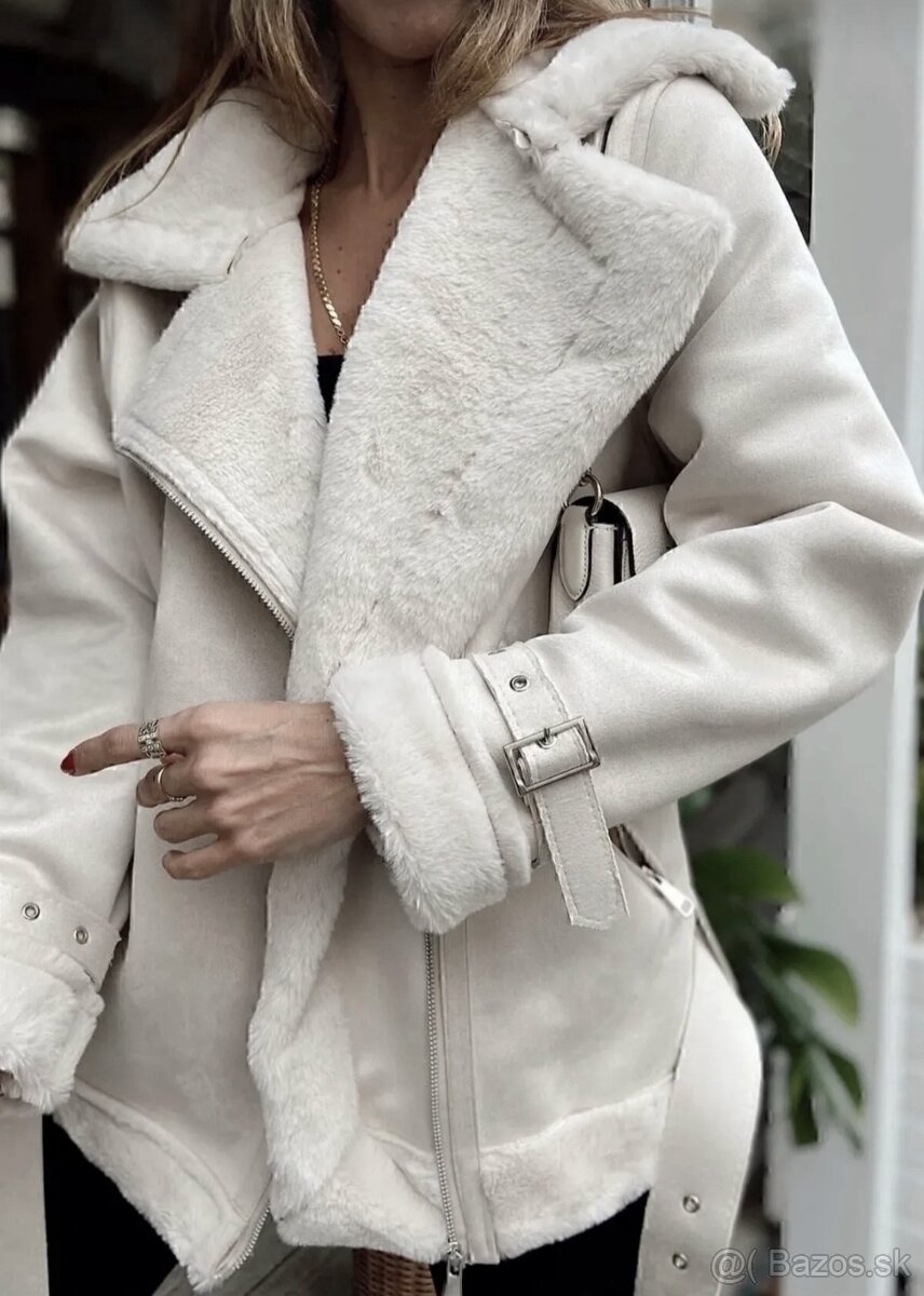 Nádherná bundička s kožušinkou veľkosť XL/XXL - 12