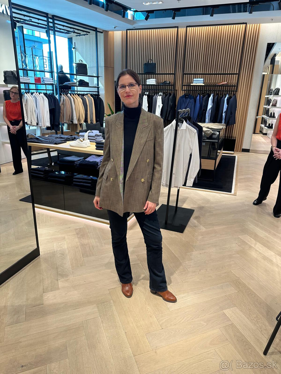 dvojradové zelené sako - 34 - Boss - nové - 12