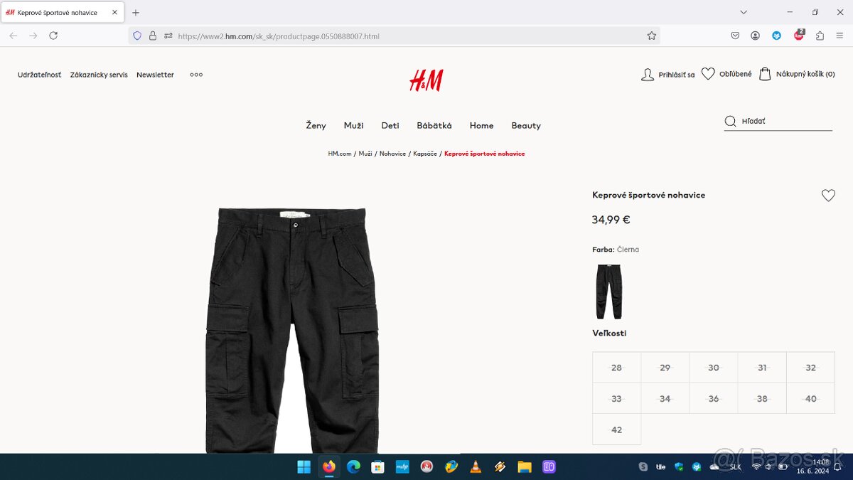 Cargo nohavice HM (Kapsáče) - 12