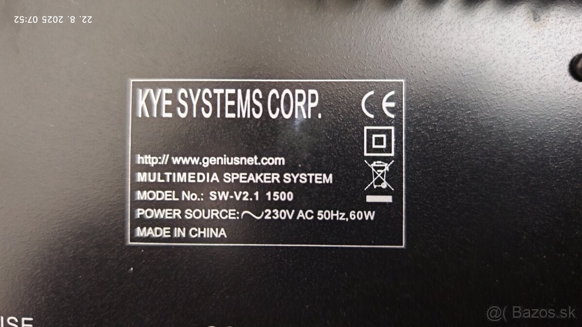 PC/NTB Repro Genius SW-V2.1 1500, čierno-strieborné - 12