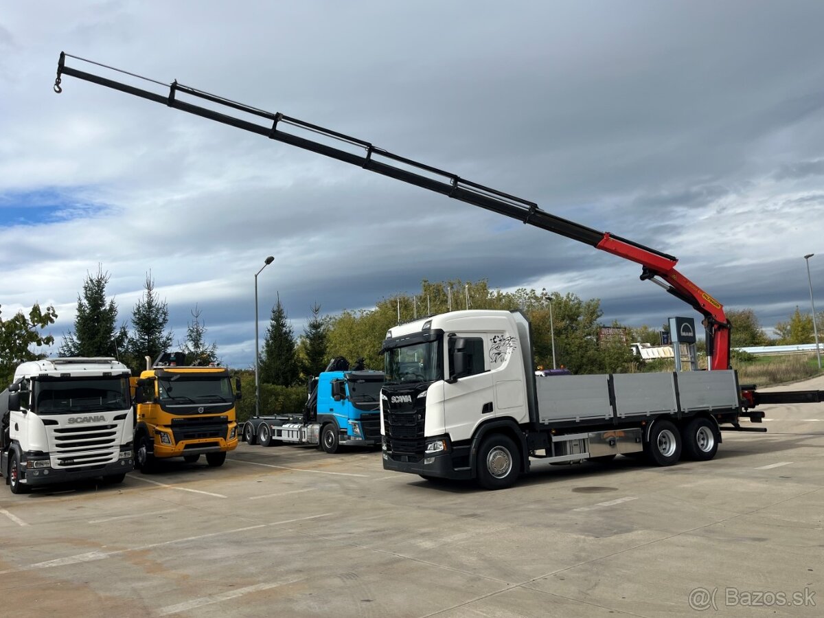 Scania R450 / 6x2/ 2018/ Valník/ PALFINGER PK 22002 +DO - 12