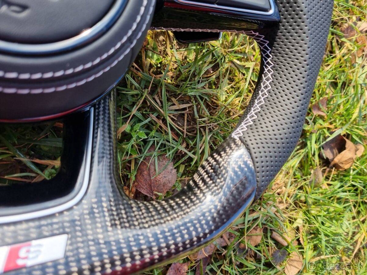 VYHRIEVANY VOLANT AUDI / KARBÓN ŠPORTOVÝ ZKOSENY - 12