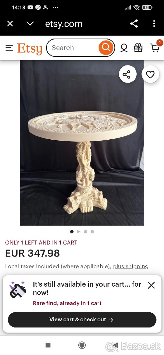 Stolík,busta, stĺp alabaster - 12