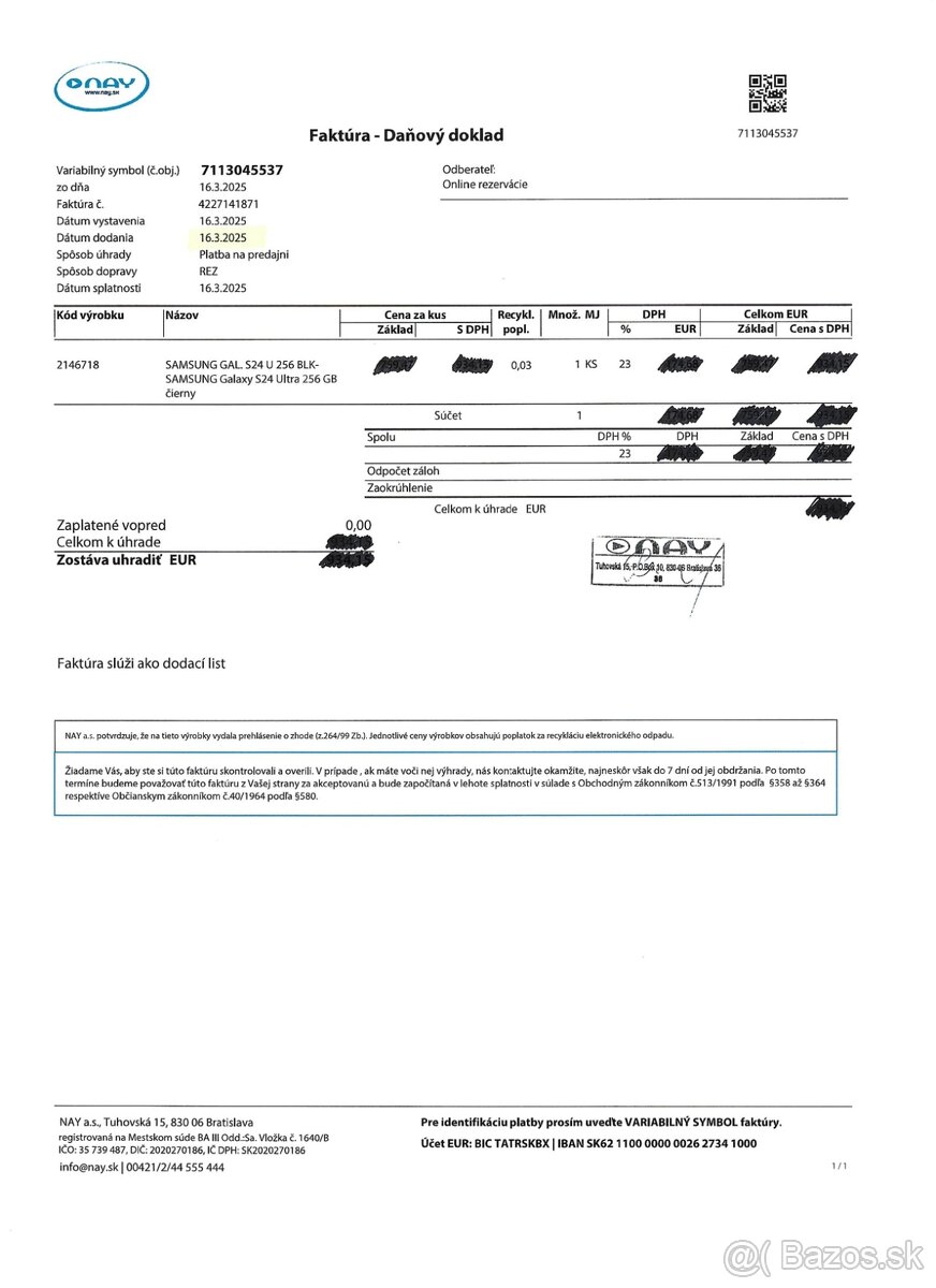 GALAXY S24 ULTRA 5G, 256GB - 12